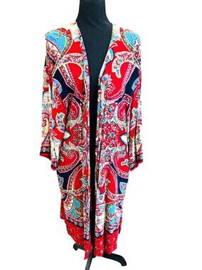Altard State Paisley Boho Hippie Kimono Cardigan Women S Multicolor Festival
